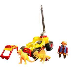 Playmobil 4175 Dino Expedition Amphibious Vehicle with Explorer & Dinosaurs